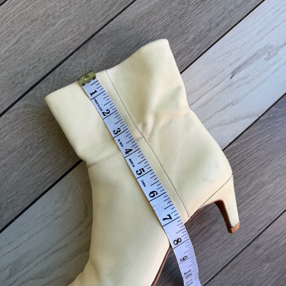 Reformation Ramona Cream Ankle Booties - Picture 12 of 12